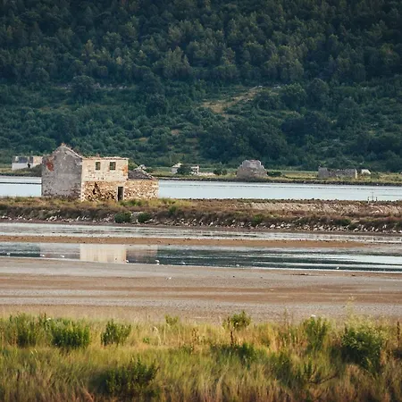 Burja With Olive Grove & Salt Pans View アパート ポルトローシュ